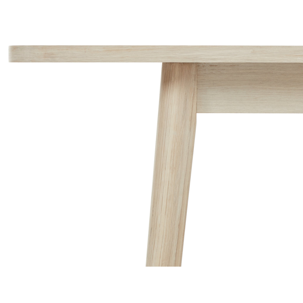 Rechteckiger Essstisch Nyborg - Inklusive 2 Ansteckplatten - Eiche massiv 200x100 cm - FURNHOUSE