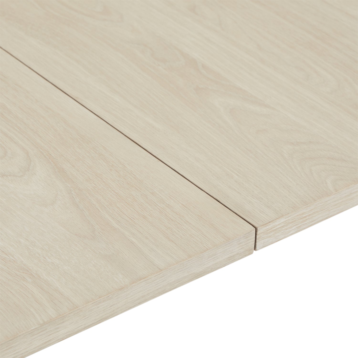 Rechteckiger Essstisch Nyborg - Inklusive 2 Ansteckplatten - Eiche massiv 200x100 cm - FURNHOUSE