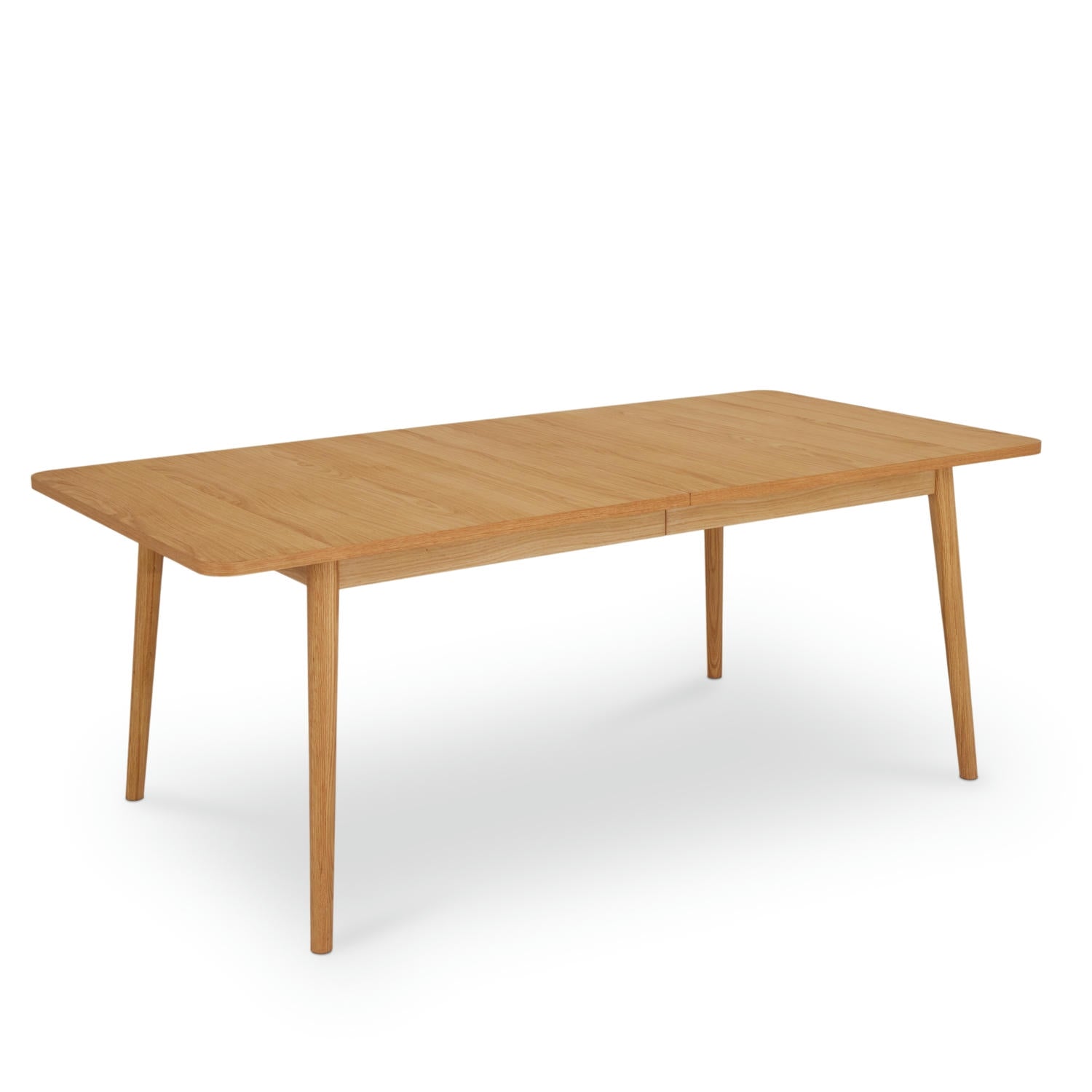Nyborg Rechteckiger Esstisch 200x100 cm - Ausziehbar bis 300 cm - Wildeiche Natur