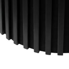 Essgruppe mit 4 Stühle und Esstisch - ø140 cm - Ausziehbar bis 240 cm Schwarz - FURNHOUSE
