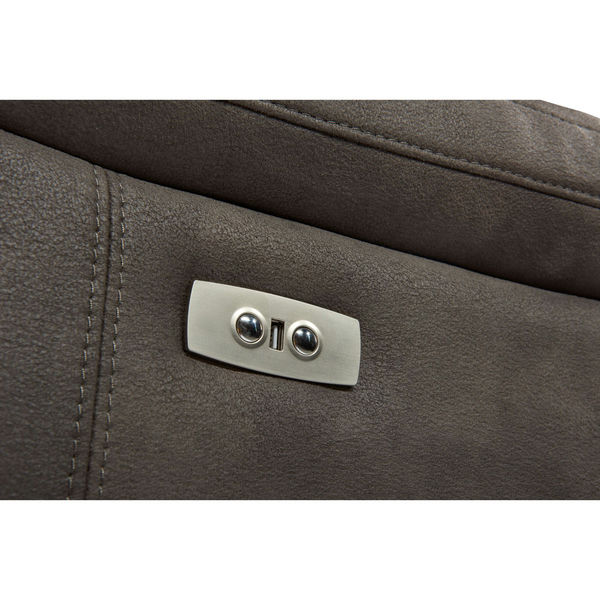 2-Sitzer Elektrisch Relaxsofa Selesta - Braun Stoff - FURNHOUSE