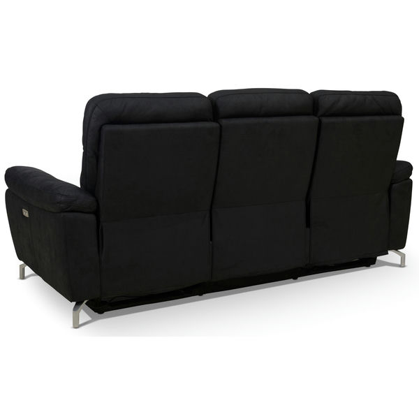 3-Sitzer Elektrisch Relaxsofa Selesta - Schwarz Stoff - FURNHOUSE