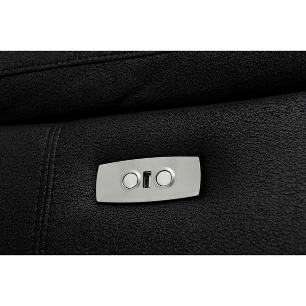 3-Sitzer Elektrisch Relaxsofa Selesta - Schwarz Stoff - FURNHOUSE