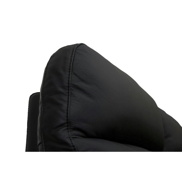 3-Sitzer Elektrisch Relaxsofa Selesta - Schwarz Leder - FURNHOUSE