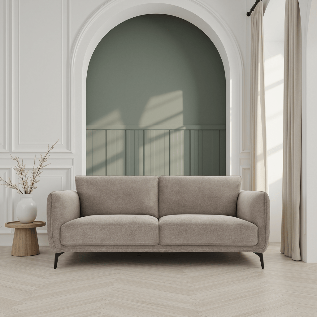 Selena 3-Sitzer Sofa - Stoffbezug Beige
