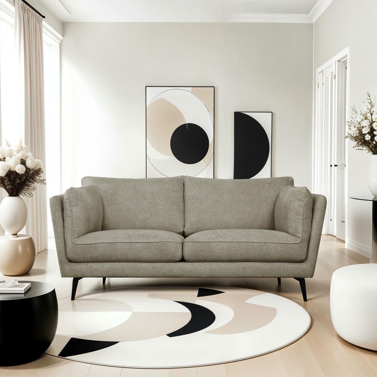 2-Sitzer Sofa Bari Beige - FURNHOUSE