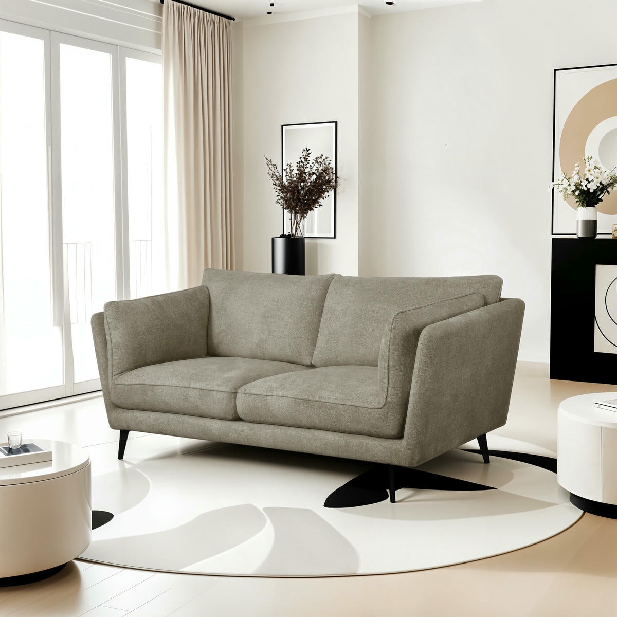 2-Sitzer Sofa Bari Beige - FURNHOUSE
