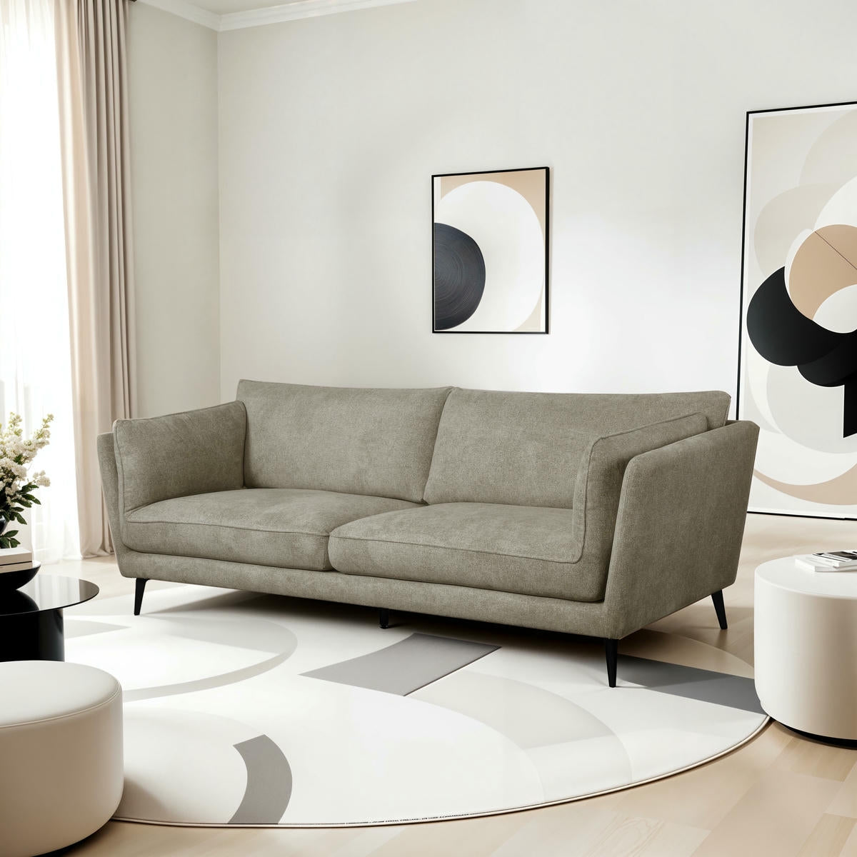 3-Sitzer Sofa Bari Beige - FURNHOUSE