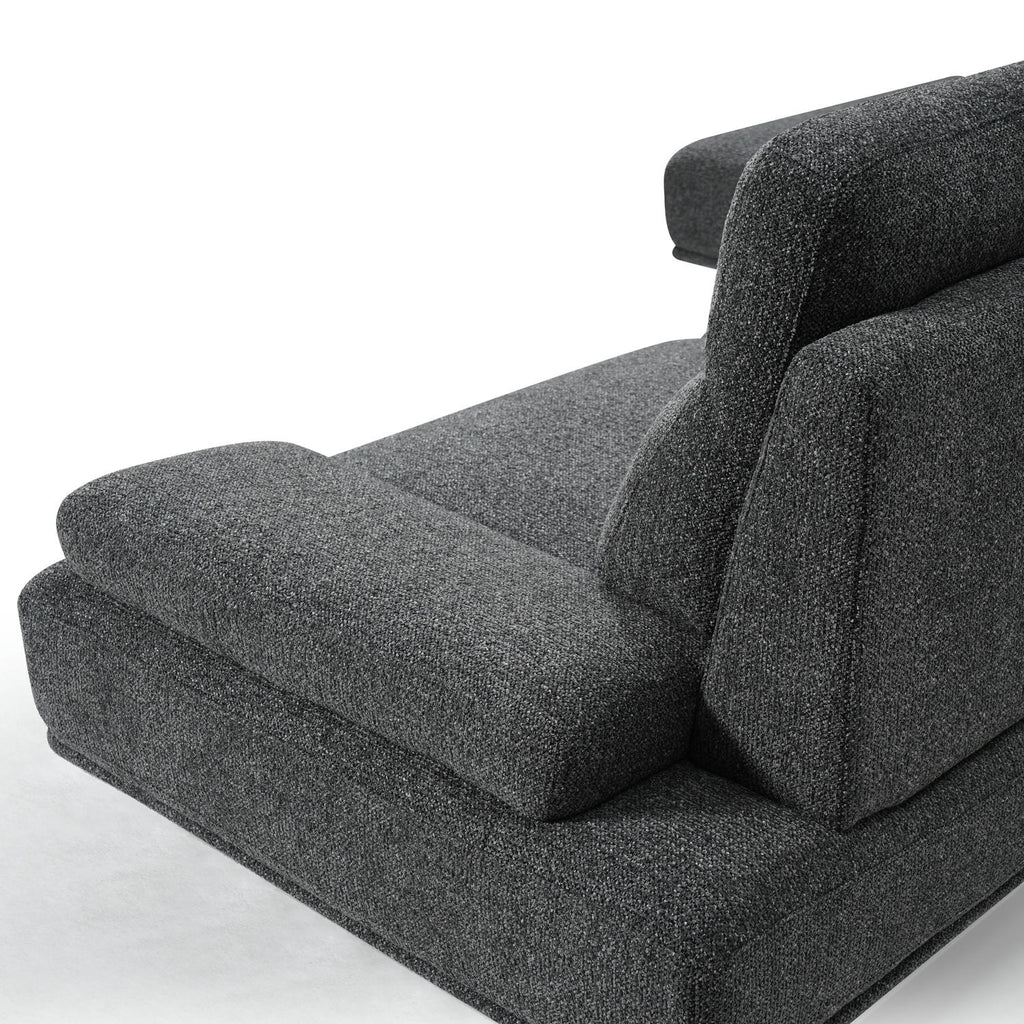 Seattle L-Form Ecksofa Links - Stoffbezug Grau