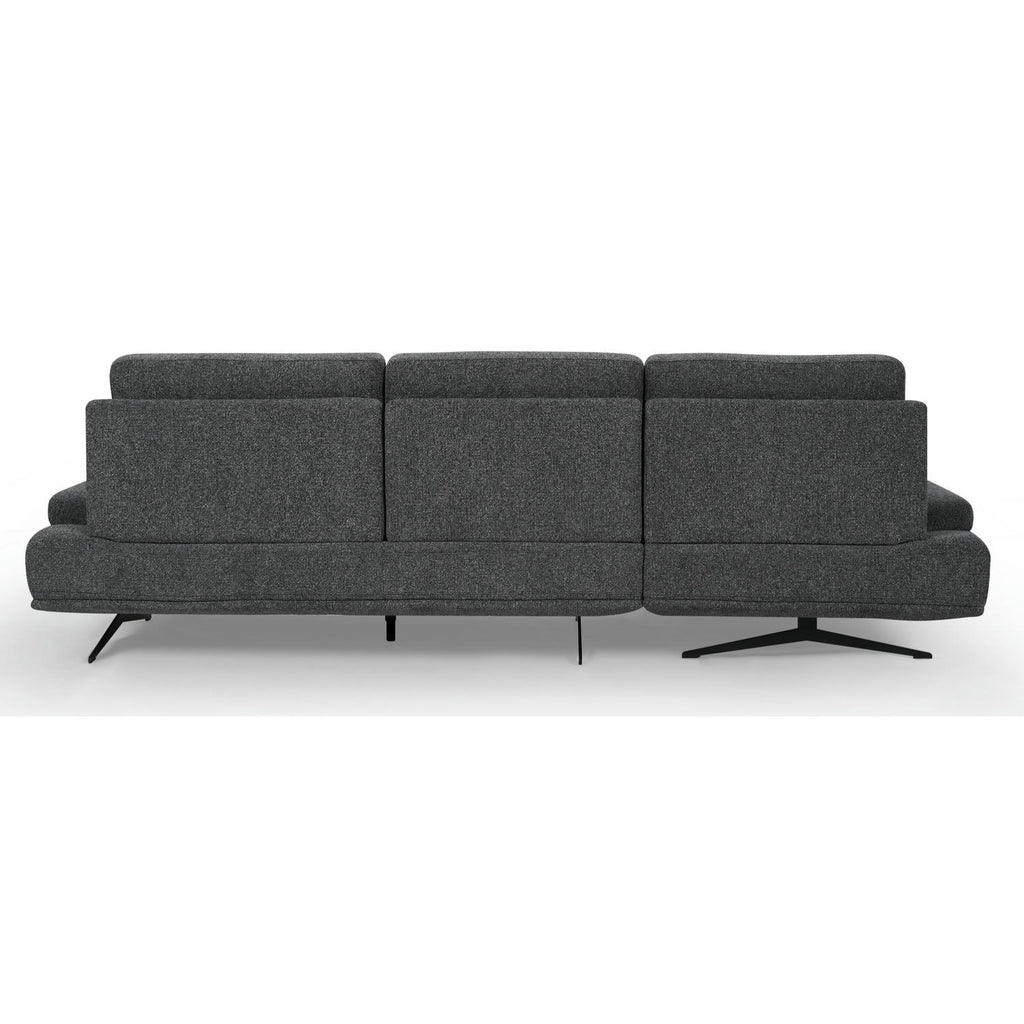 Seattle L-Form Ecksofa Links - Stoffbezug Grau