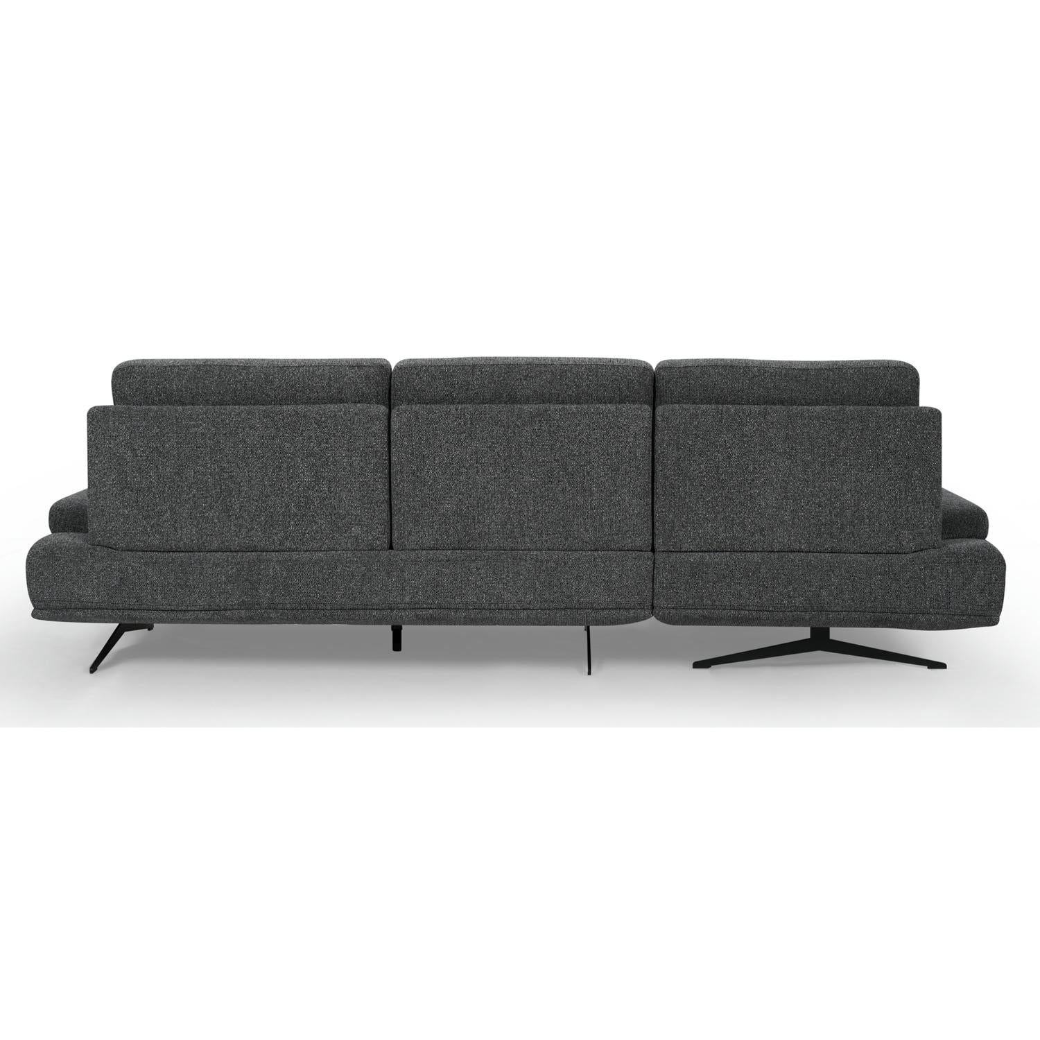 Seattle L-Form Ecksofa Links - Stoffbezug Grau