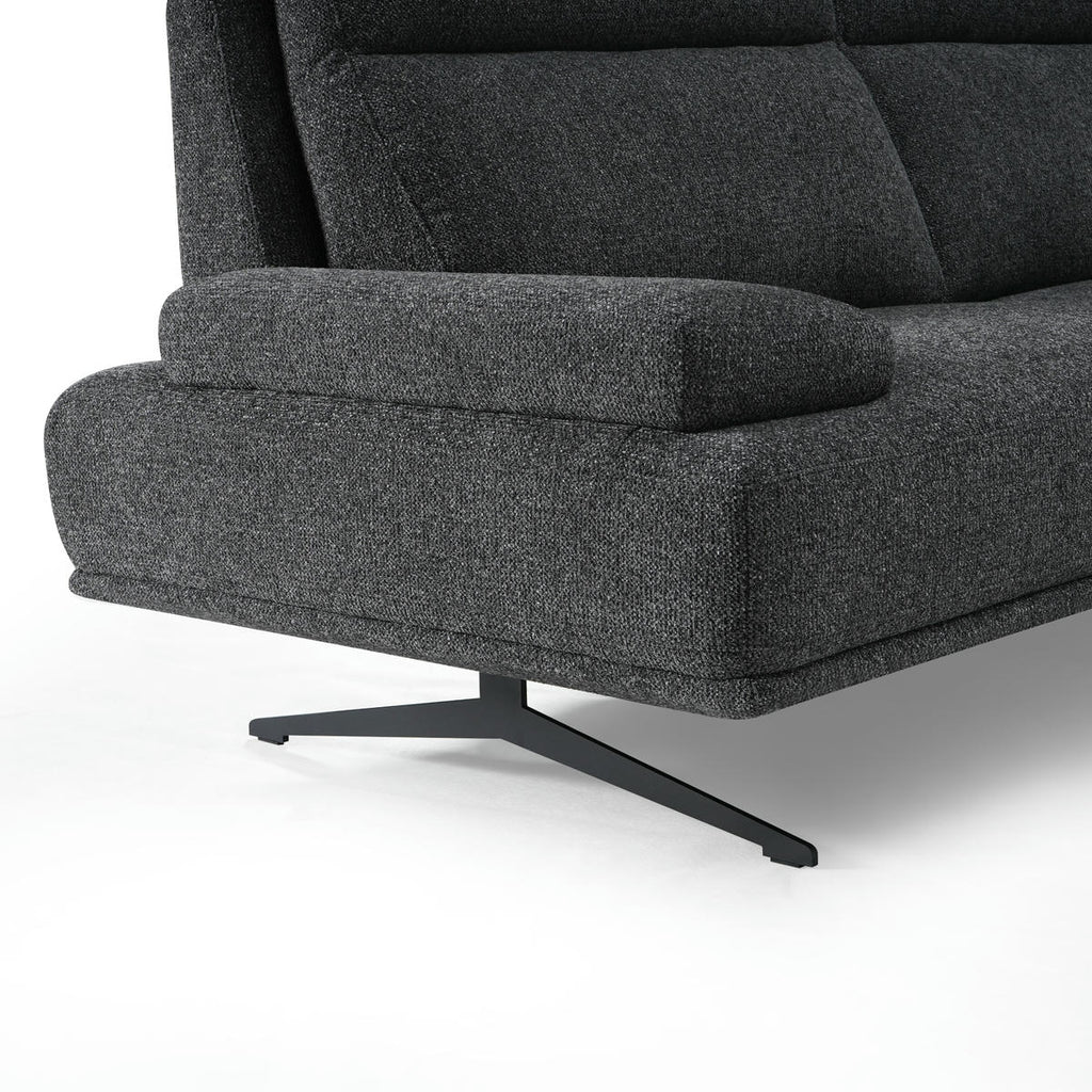 4-Sitzer Ecksofa Rechts Seattle Grau - FURNHOUSE