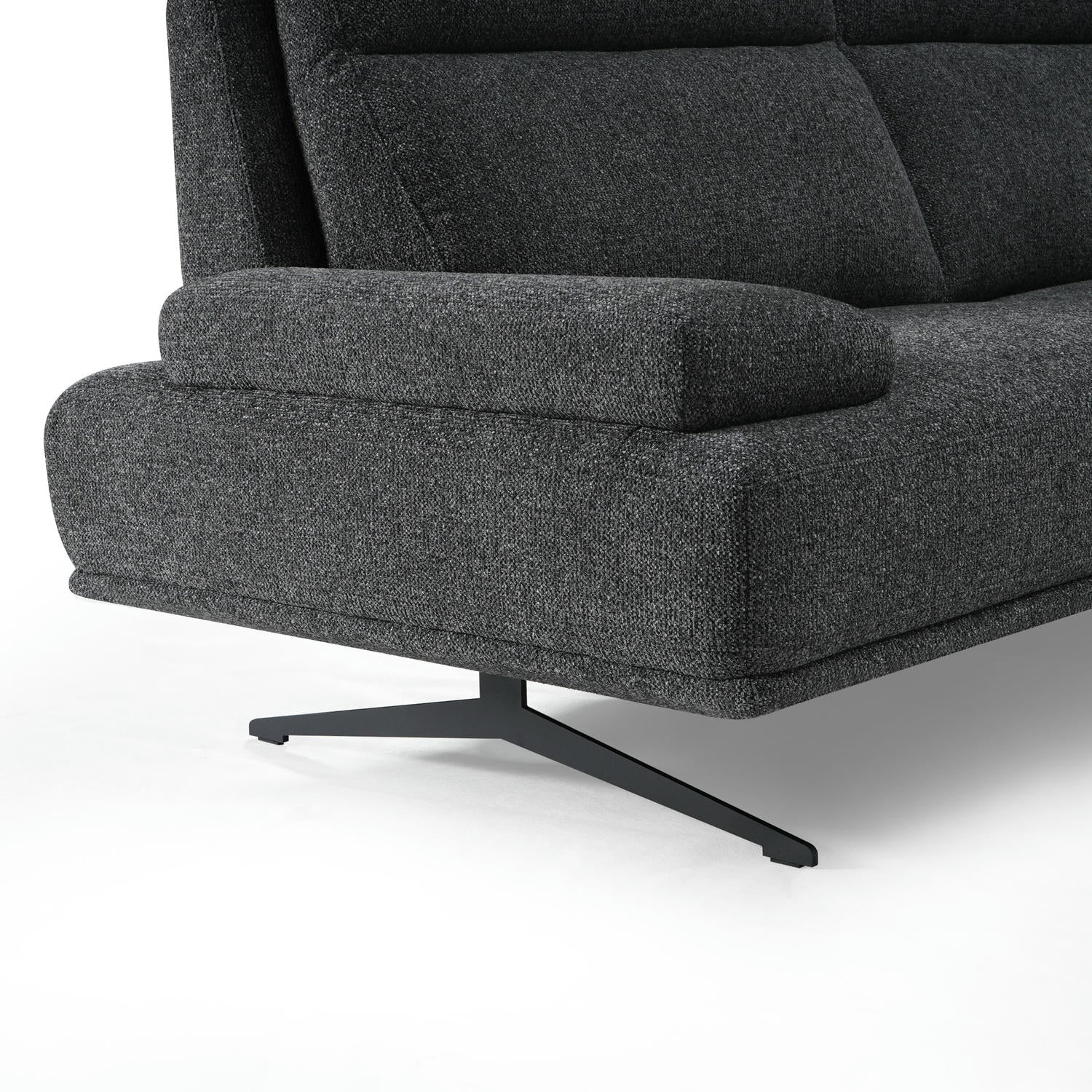 Seattle L-Form Ecksofa Rechts - Stoffbezug Grau
