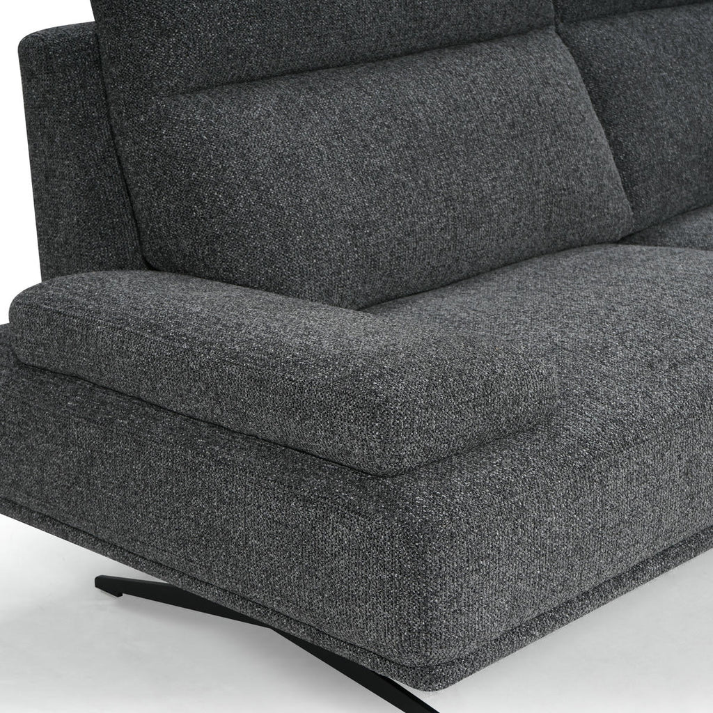 4-Sitzer Ecksofa Rechts Seattle Grau - FURNHOUSE