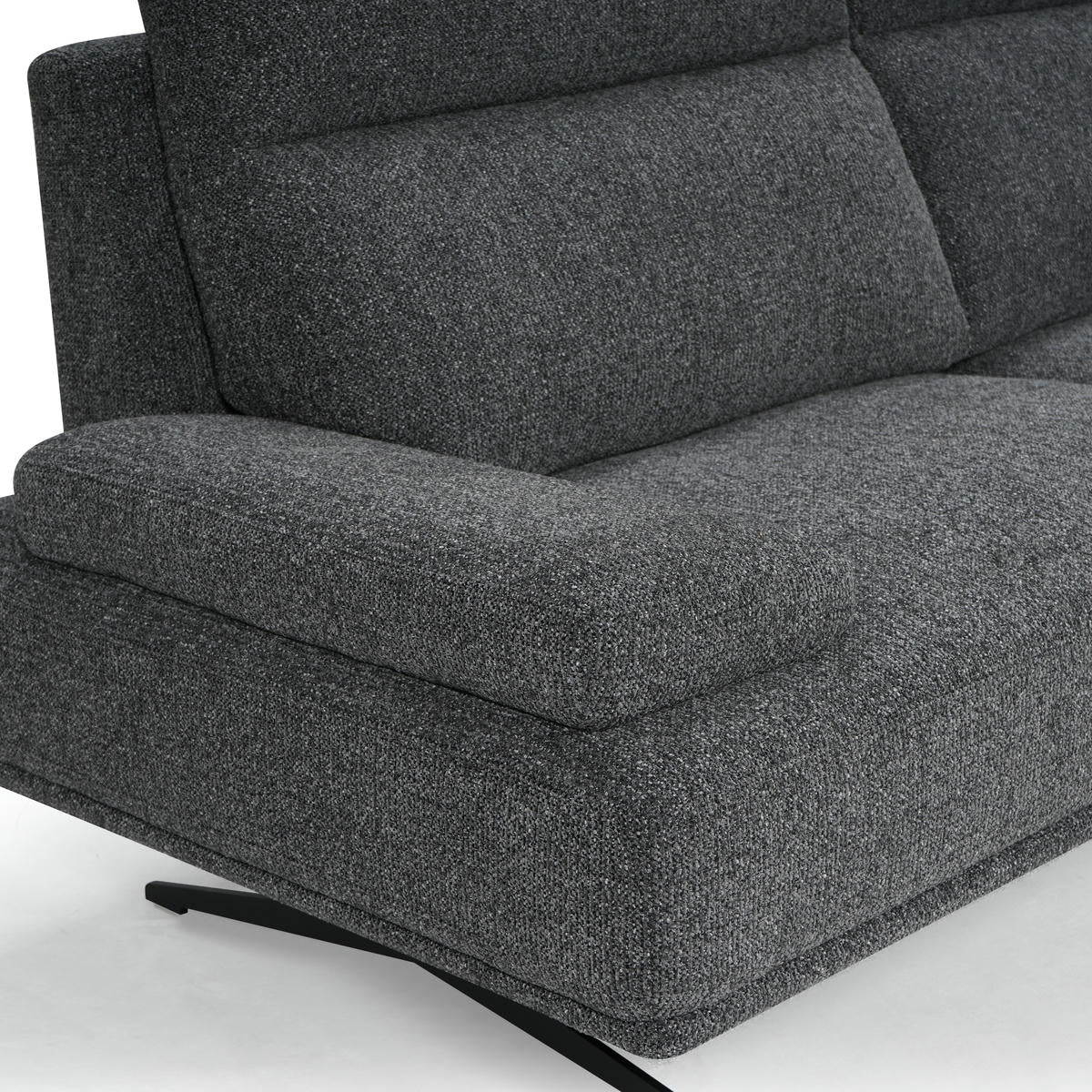 4-Sitzer Ecksofa Rechts Seattle Grau - FURNHOUSE