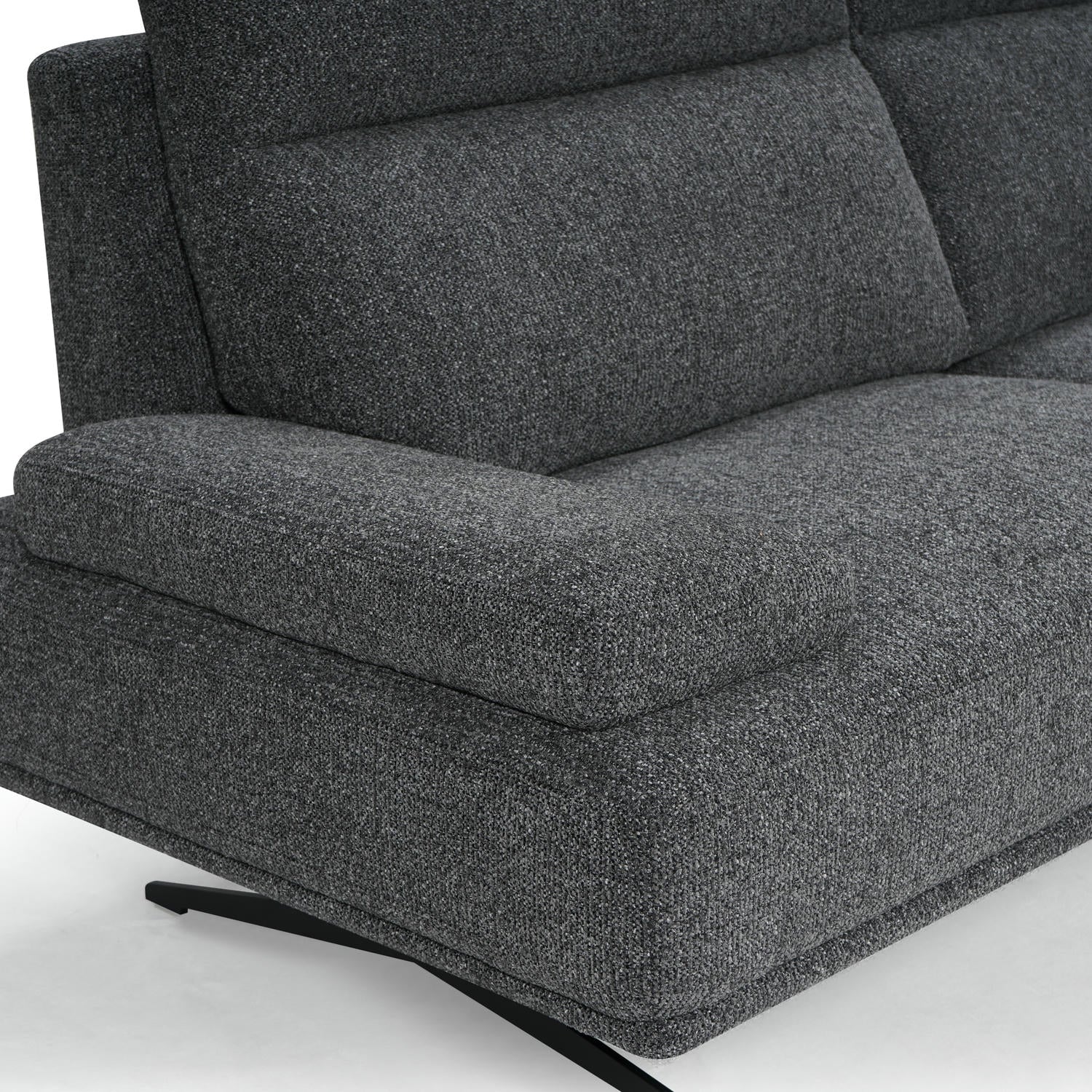 Seattle L-Form Ecksofa Rechts - Stoffbezug Grau