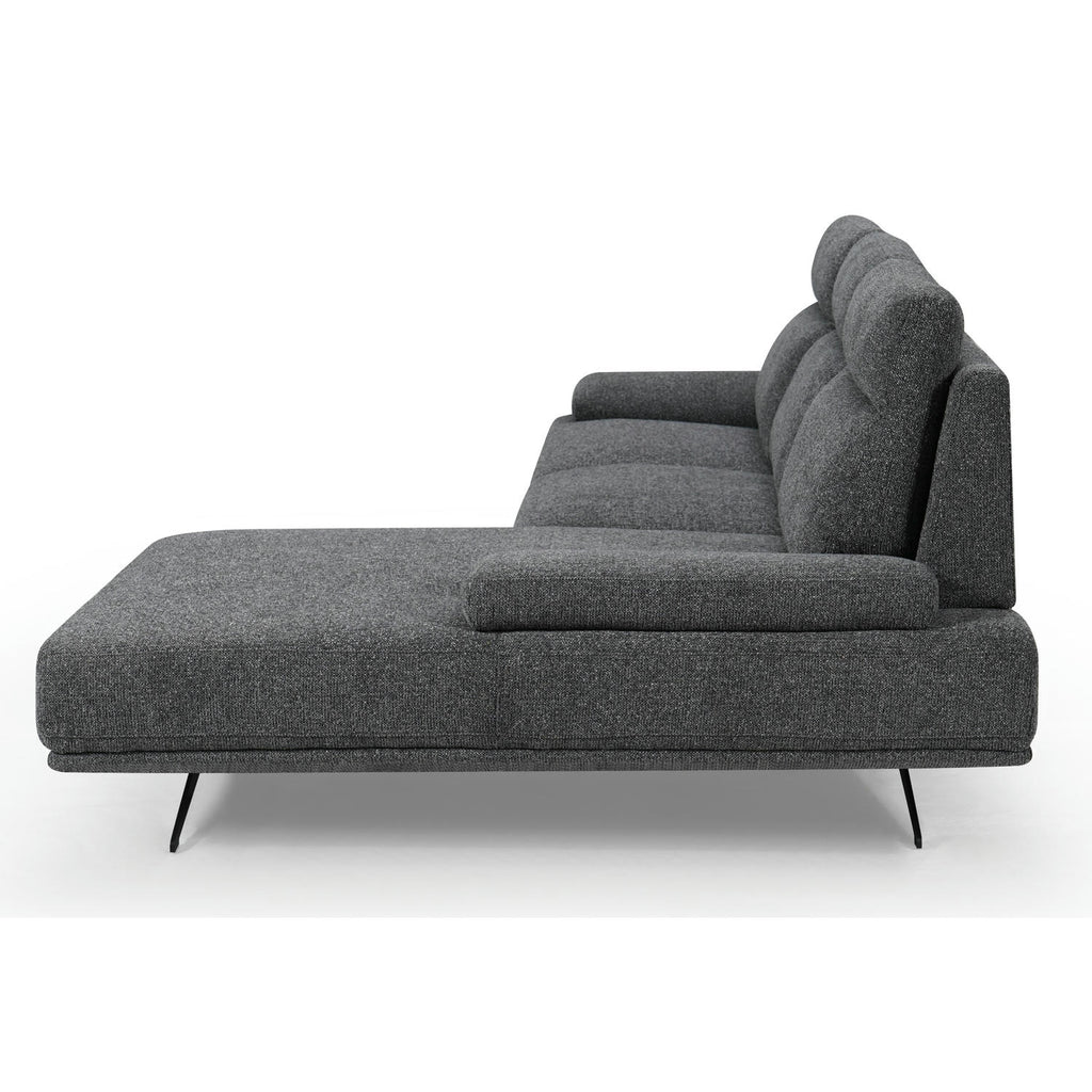 Seattle L-Form Ecksofa Rechts - Stoffbezug Grau