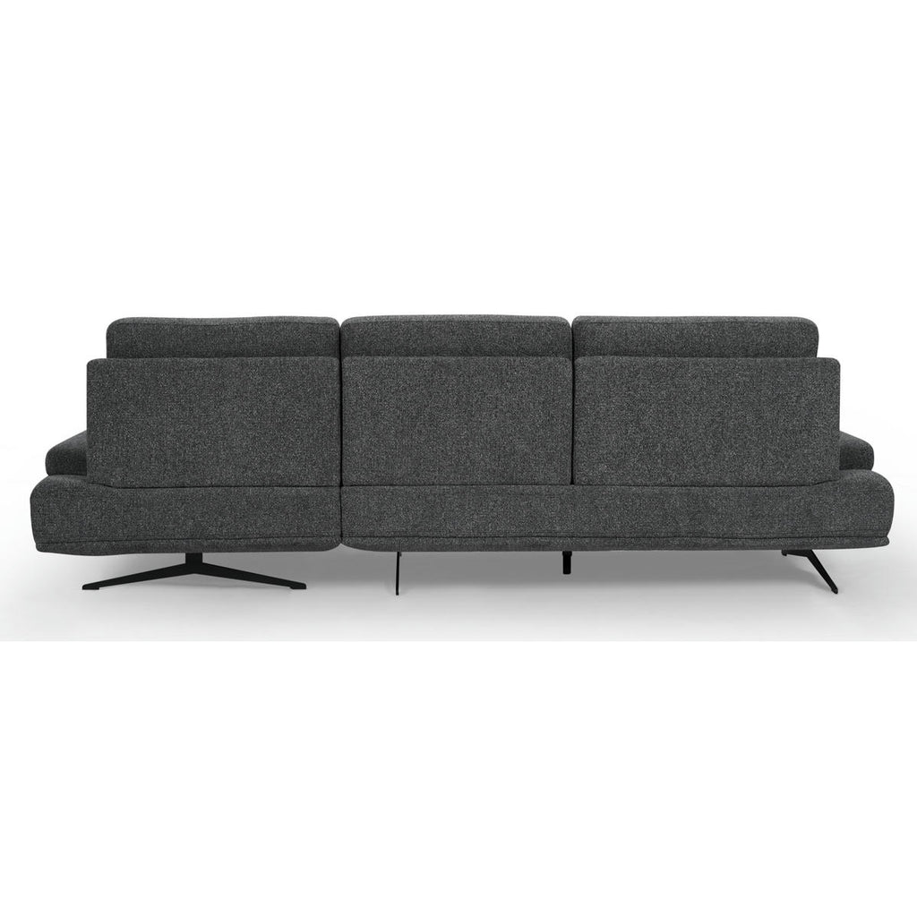 4-Sitzer Ecksofa Rechts Seattle Grau - FURNHOUSE