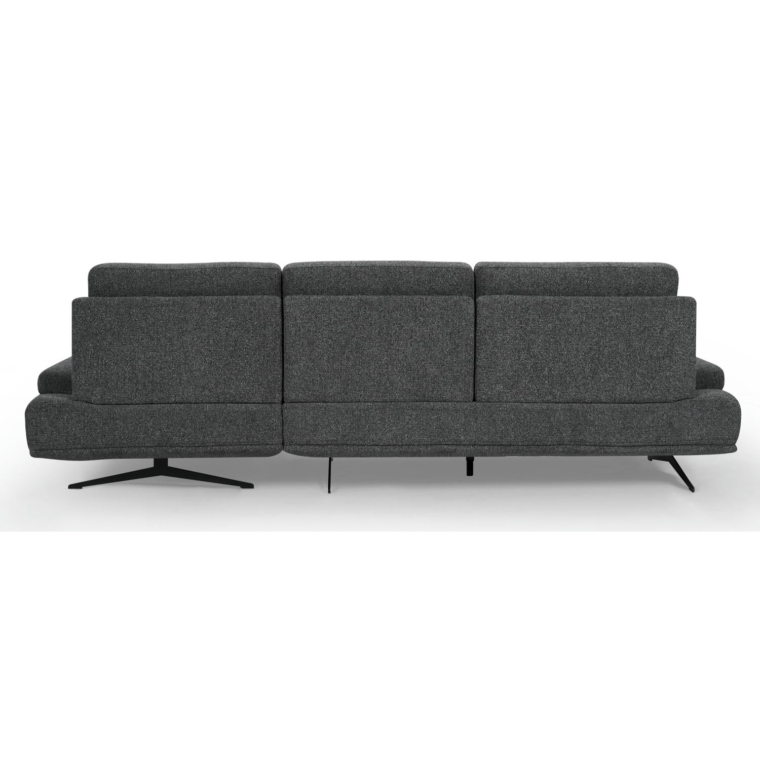 Seattle L-Form Ecksofa Rechts - Stoffbezug Grau