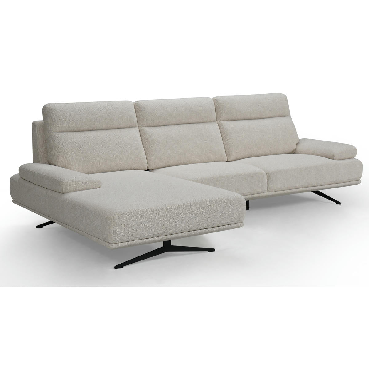 4-Sitzer Ecksofa Links Seattle Beige - FURNHOUSE
