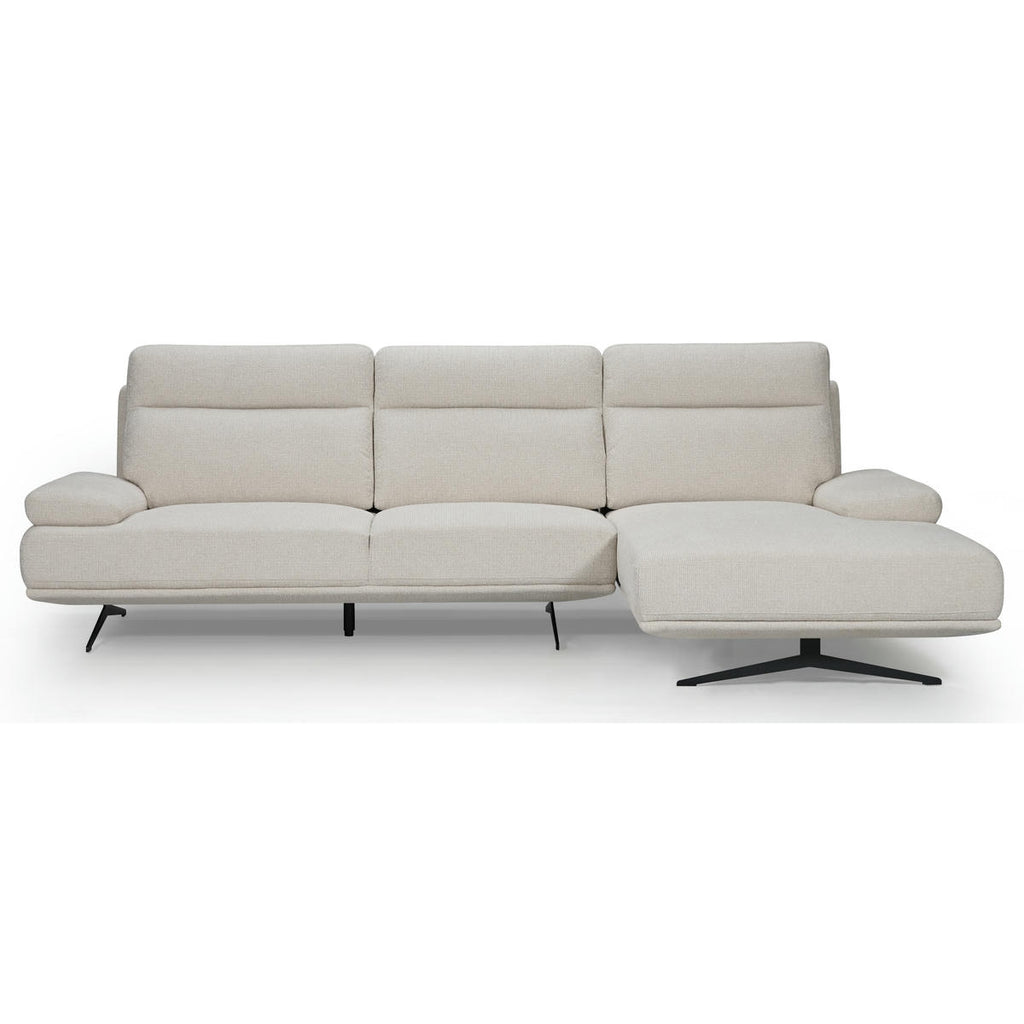 4-Sitzer Ecksofa Rechts Seattle Beige - FURNHOUSE