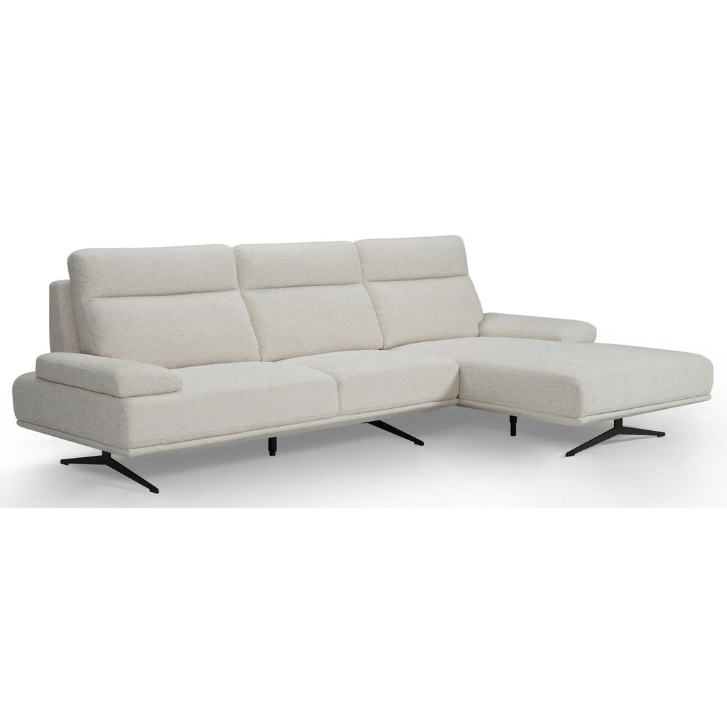 4-Sitzer Ecksofa Rechts Seattle Beige - FURNHOUSE