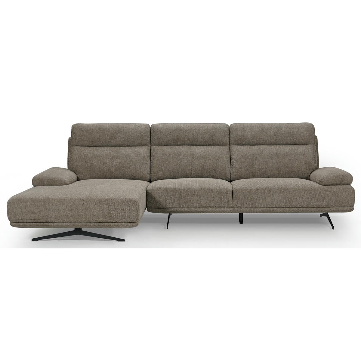 4-Sitzer Ecksofa Links Seattle Braun - FURNHOUSE