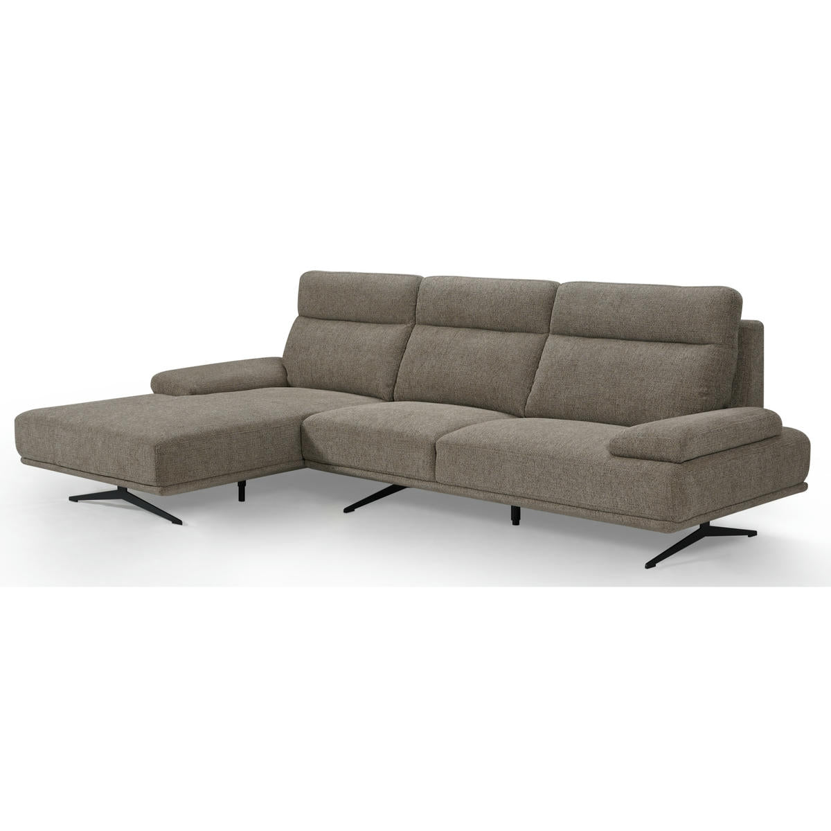 4-Sitzer Ecksofa Links Seattle Braun - FURNHOUSE