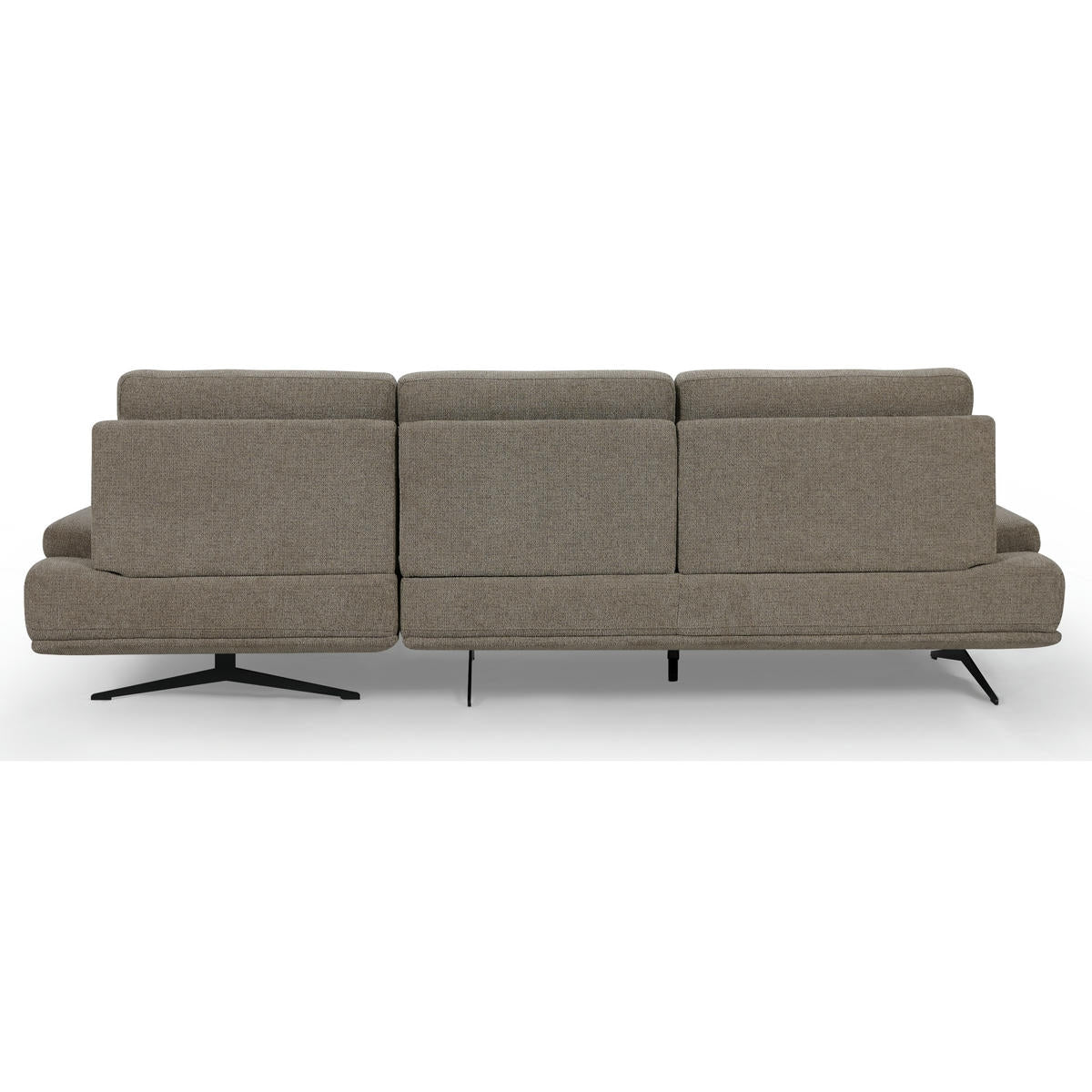 4-Sitzer Ecksofa Rechts Seattle Braun - FURNHOUSE