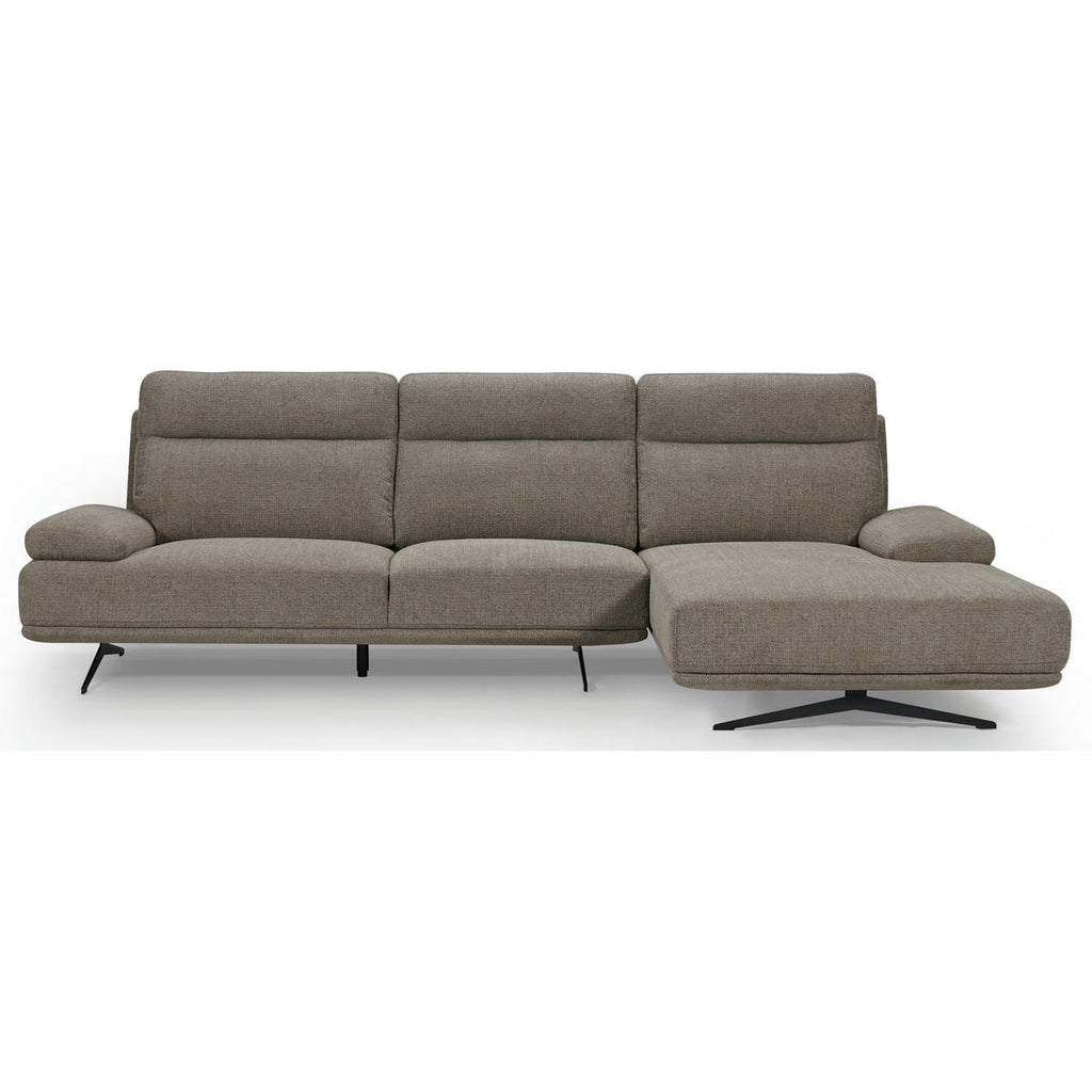 4-Sitzer Ecksofa Rechts Seattle Braun - FURNHOUSE