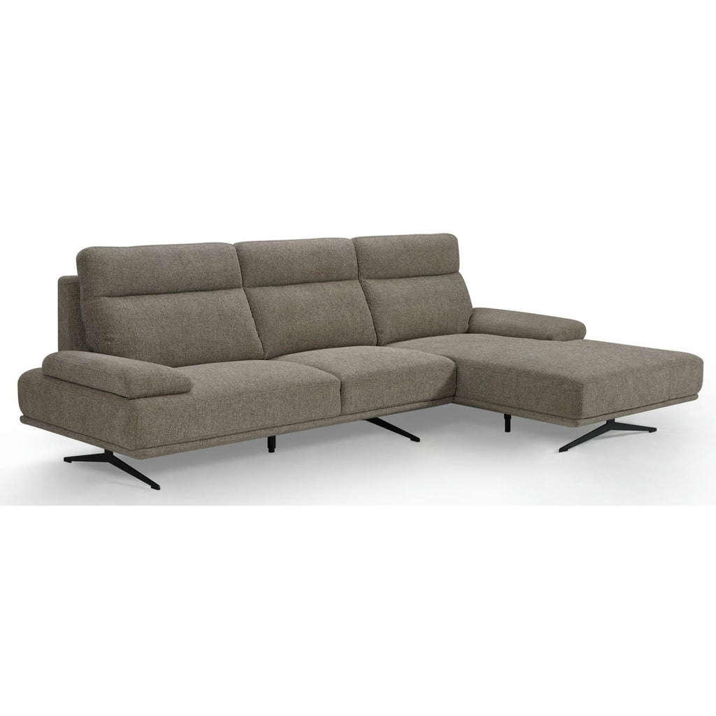 4-Sitzer Ecksofa Rechts Seattle Braun - FURNHOUSE