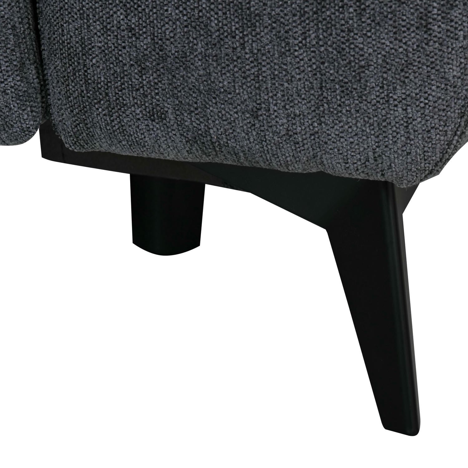 Colorado L-Form Ecksofa Links – mit Elektrische Relaxfunktion, USB - Stoffbezug Grau