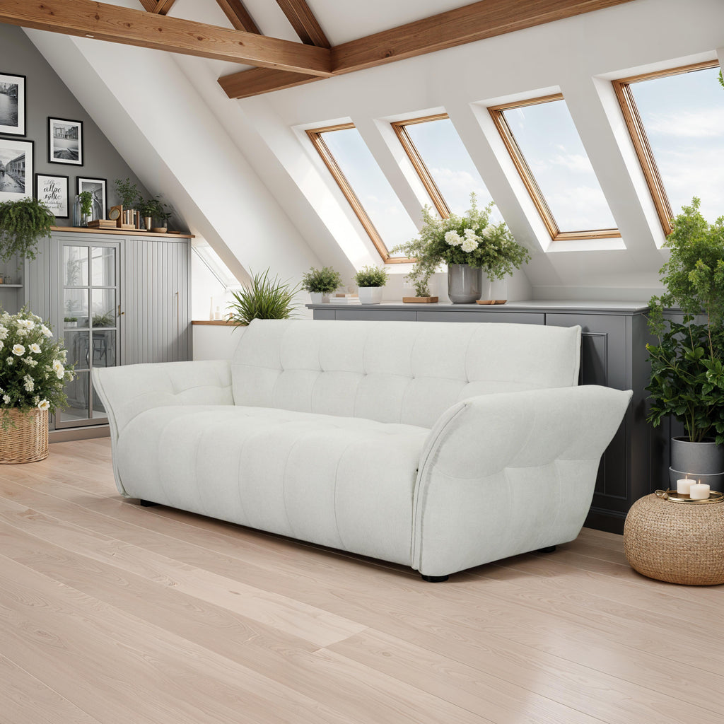 Lima 3-Sitzer Sofa - Stoffbezug Beige