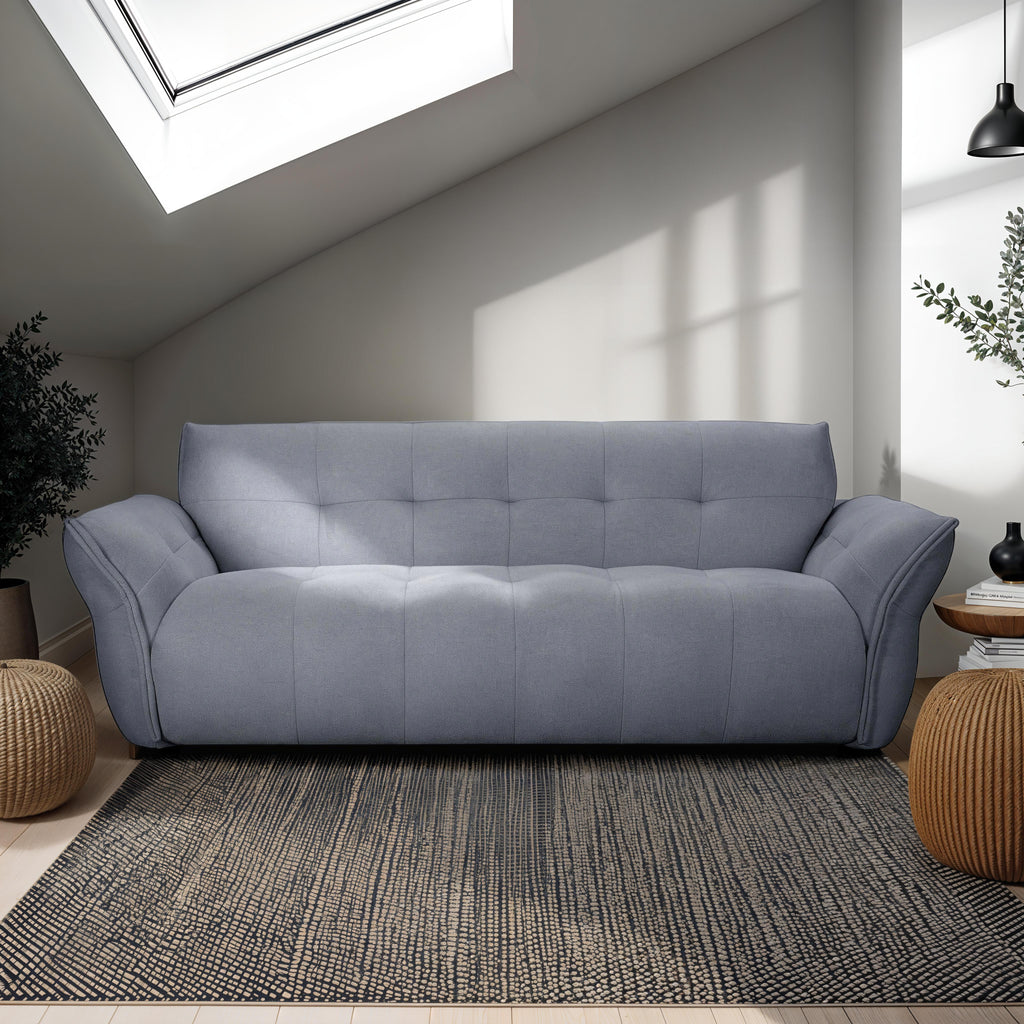 Lima 3-Sitzer Sofa - Stoffbezug Grau