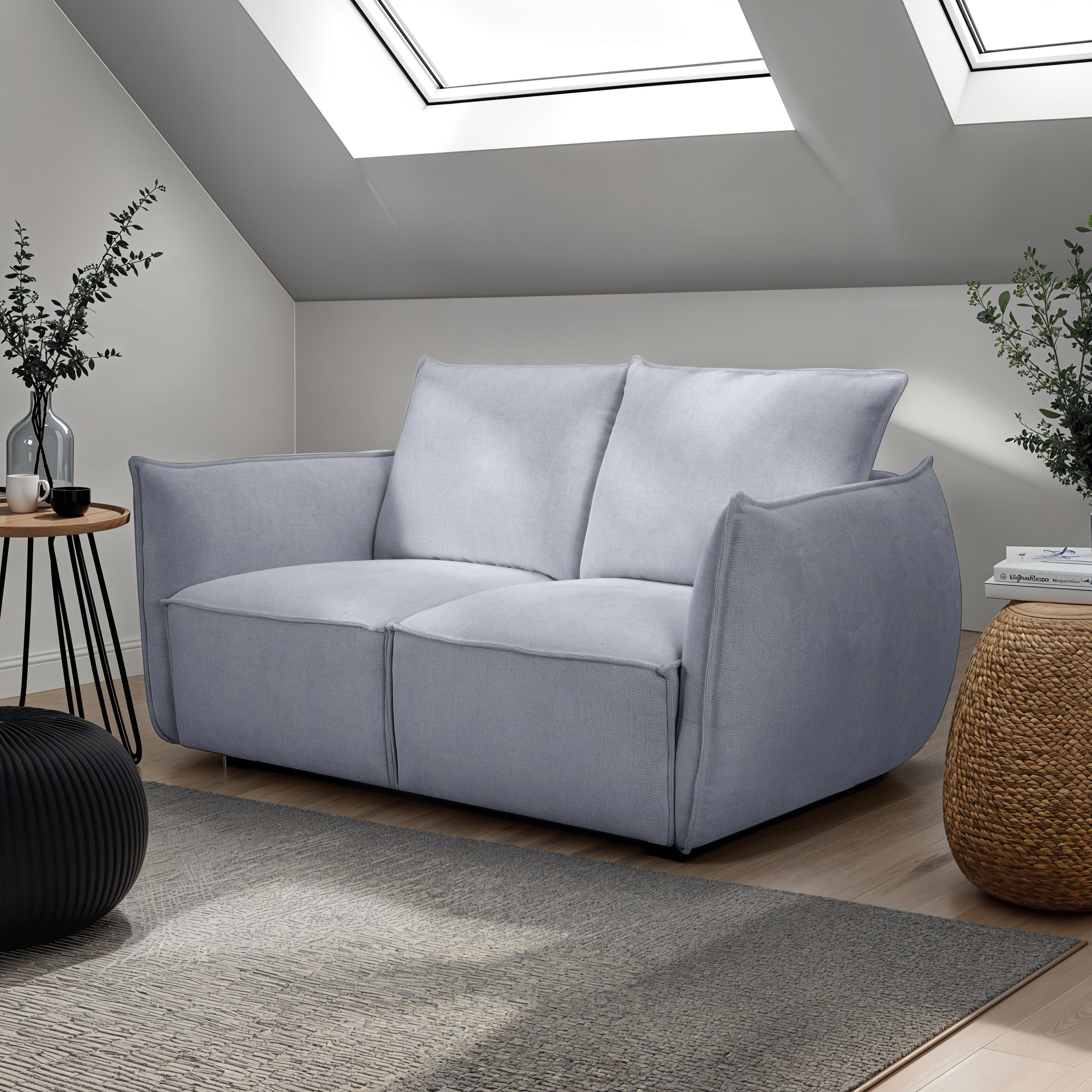 Oslo 2-Sitzer Sofa - Stoffbezug Grau