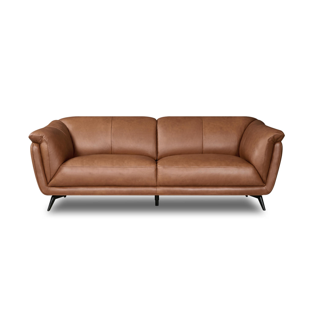 3-Sitzer Ledersofa - Echtleder Cognacbraun Parma - FURNHOUSE