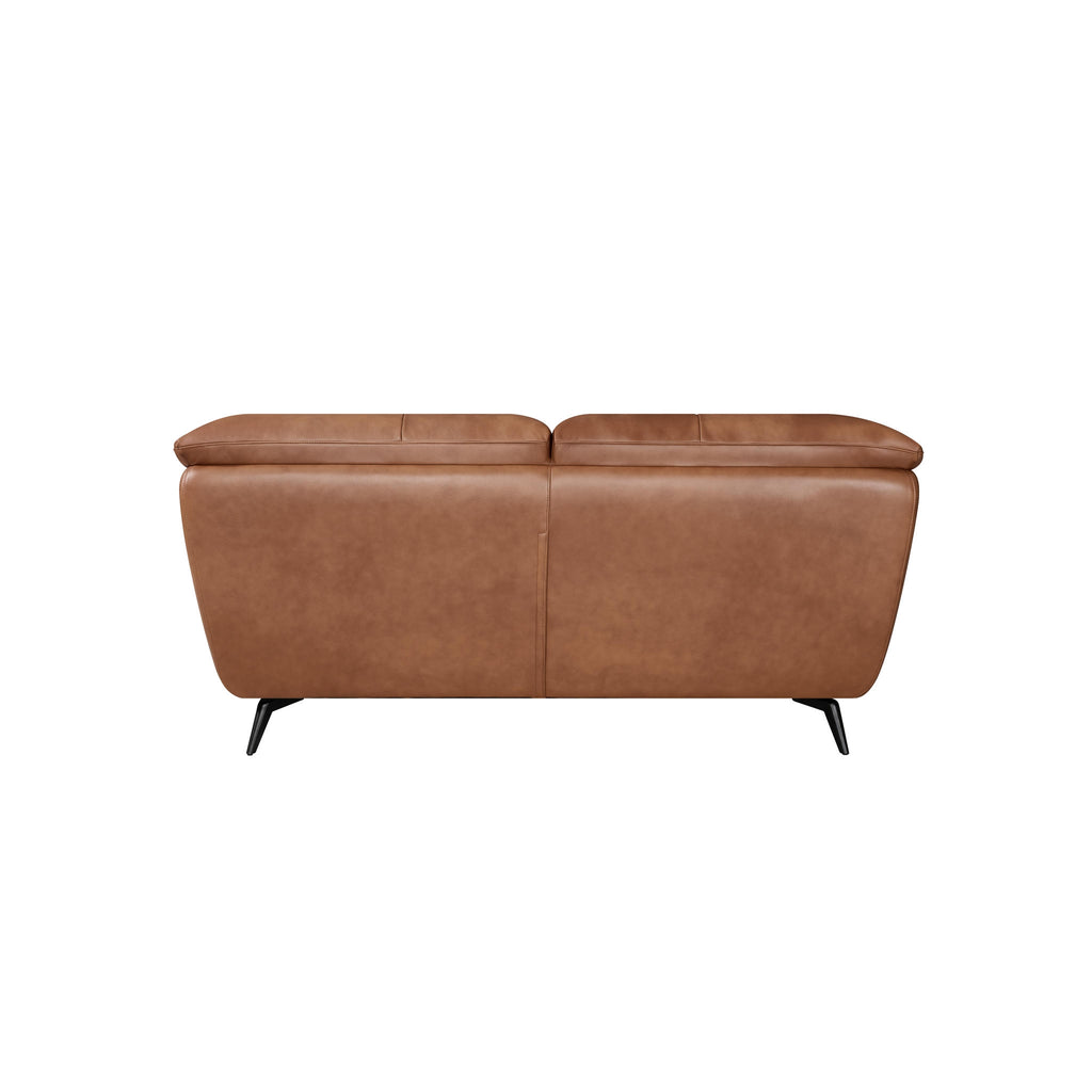 2-Sitzer Ledersofa - Echtleder Cognacbraun Parma - FURNHOUSE