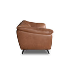 2-Sitzer Ledersofa Parma - Echtleder Cognacbraun, 178 cm - FURNHOUSE