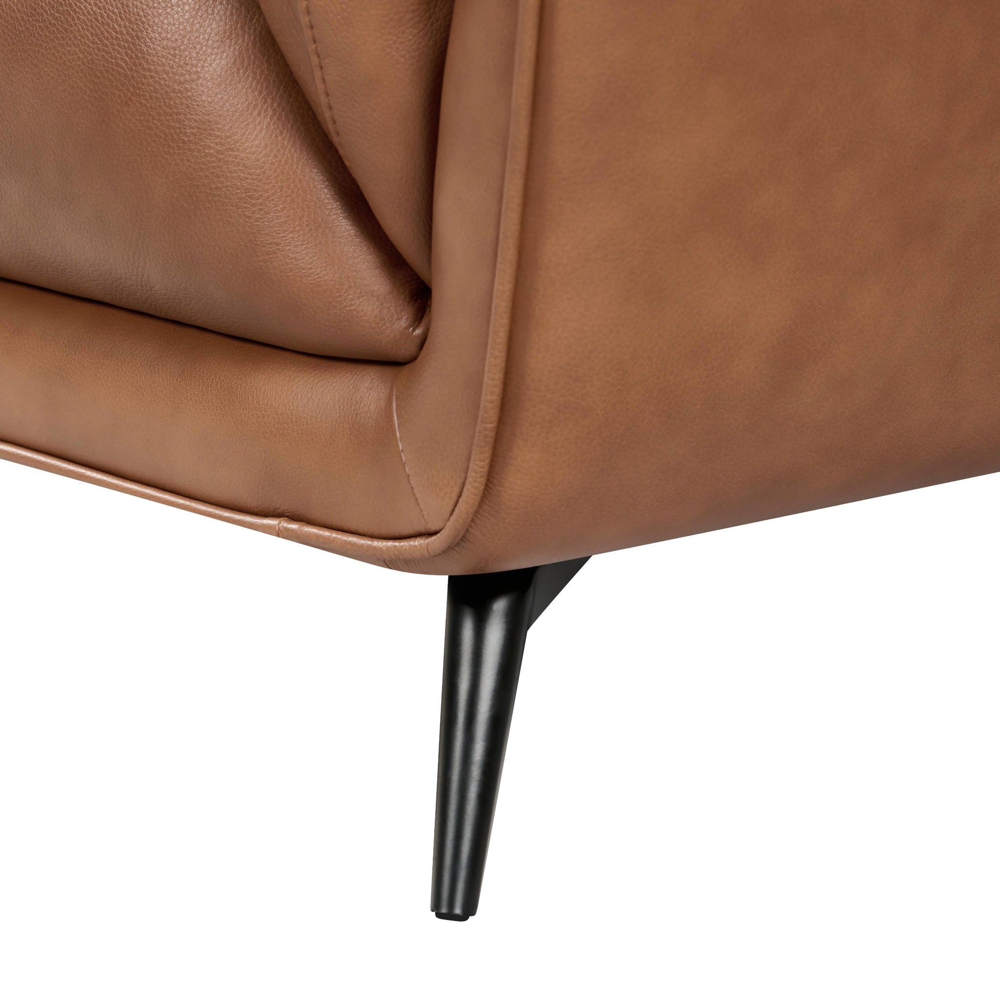 2-Sitzer Ledersofa - Echtleder Cognacbraun Parma - FURNHOUSE