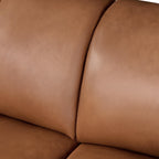 2-Sitzer Ledersofa Parma - Echtleder Cognacbraun, 178 cm - FURNHOUSE