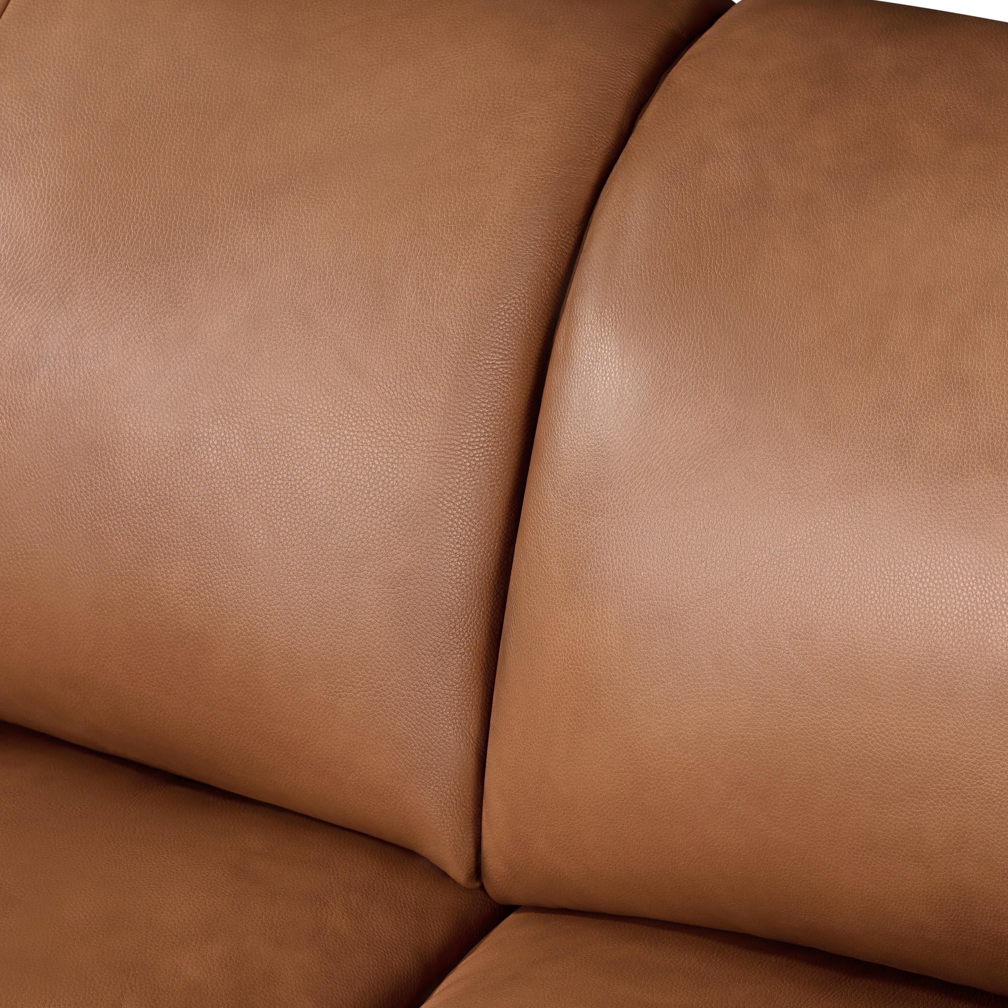 2-Sitzer Ledersofa - Echtleder Cognacbraun Parma - FURNHOUSE