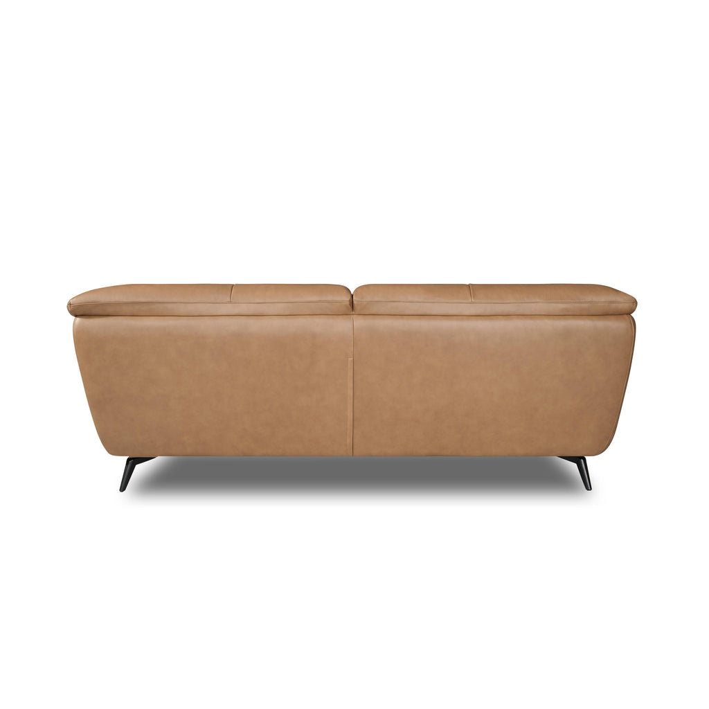 3-Sitzer Ledersofa - Echtleder Kamelbraun Parma - FURNHOUSE