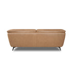 3-Sitzer Ledersofa Parma - Echtleder Kamelbraun, 218 cm - FURNHOUSE