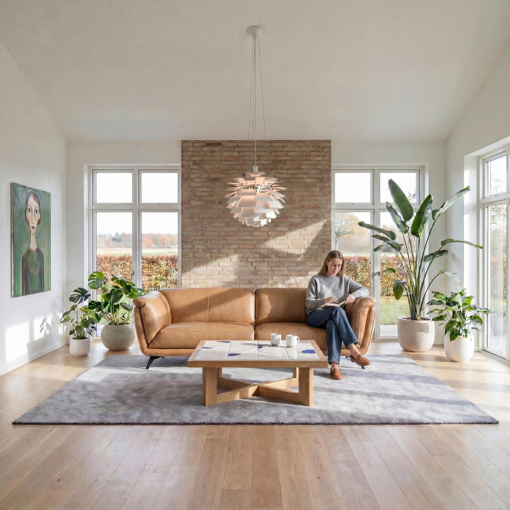 3-Sitzer Ledersofa - Echtleder Kamelbraun Parma - FURNHOUSE