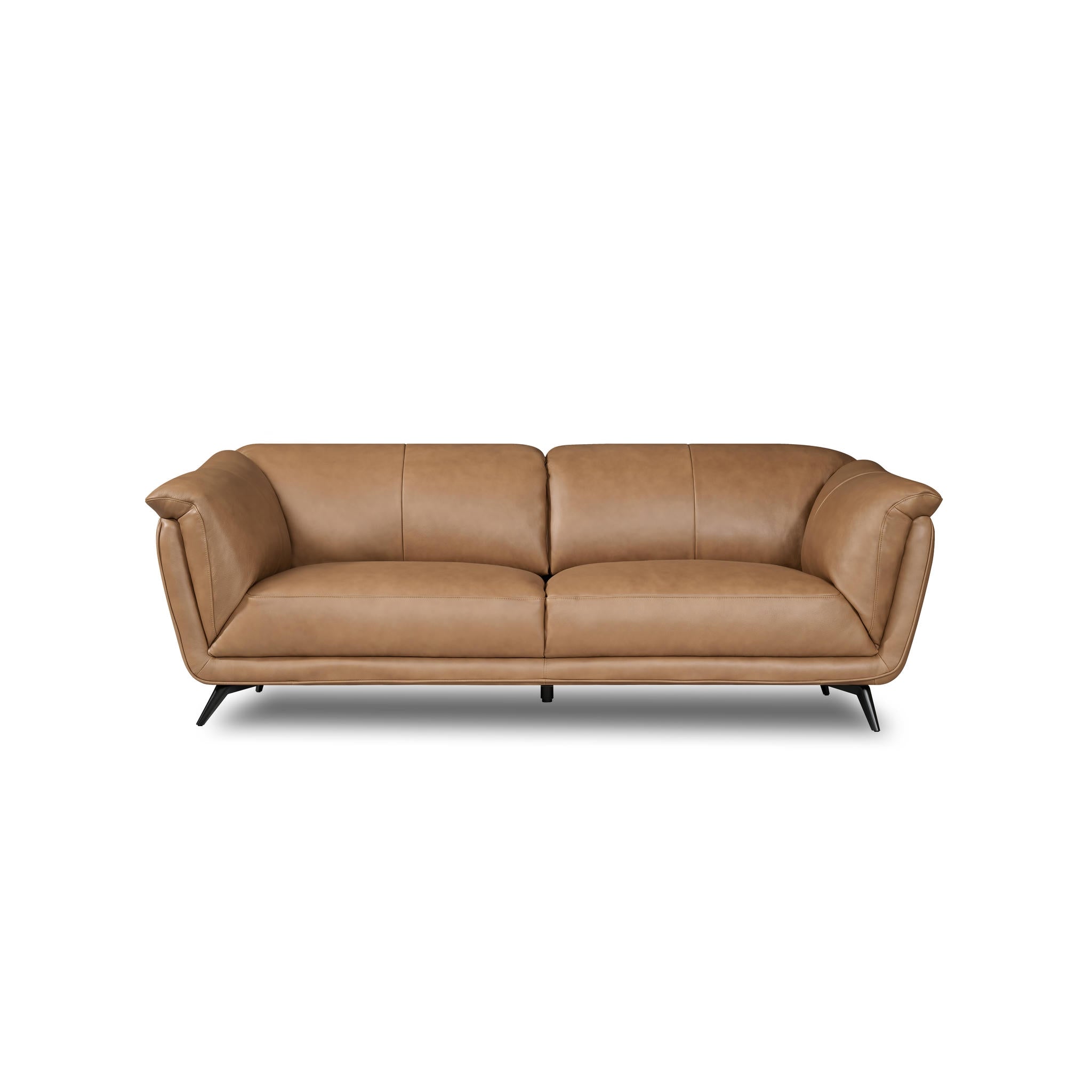 3-Sitzer Ledersofa - Echtleder Kamelbraun Parma - FURNHOUSE