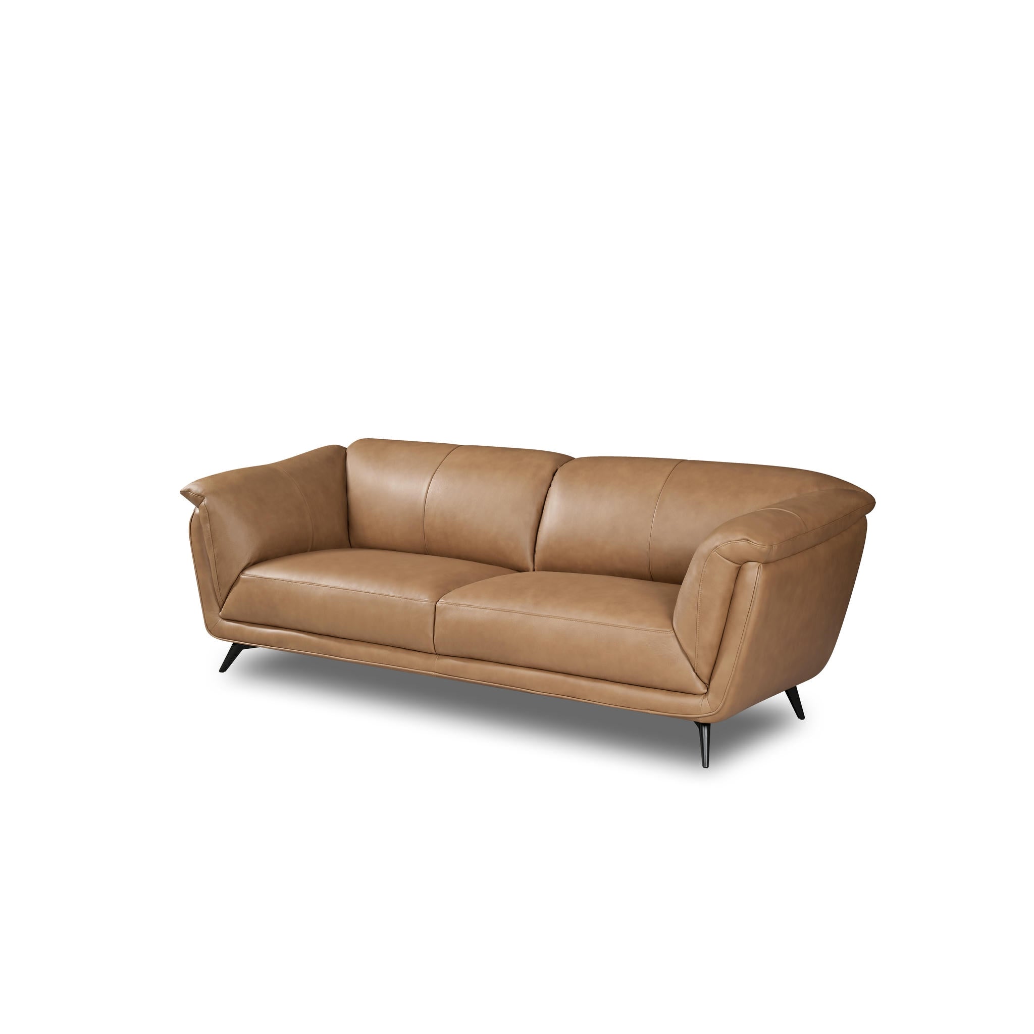 3-Sitzer Ledersofa - Echtleder Kamelbraun Parma - FURNHOUSE