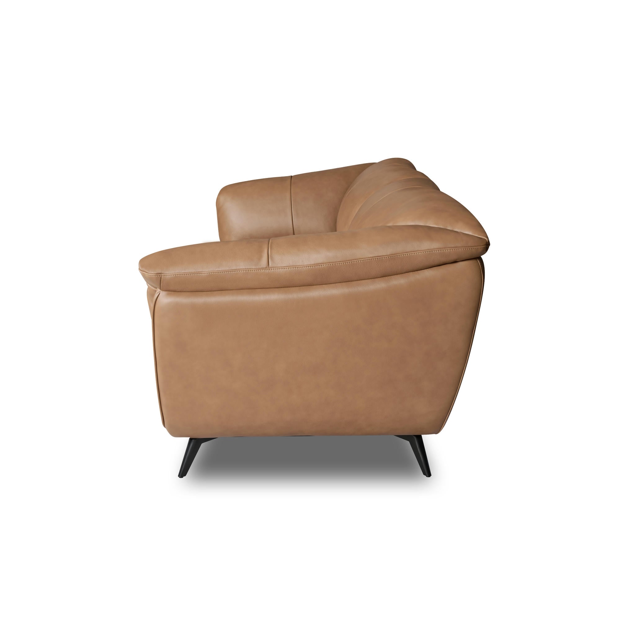 3-Sitzer Ledersofa - Echtleder Kamelbraun Parma - FURNHOUSE