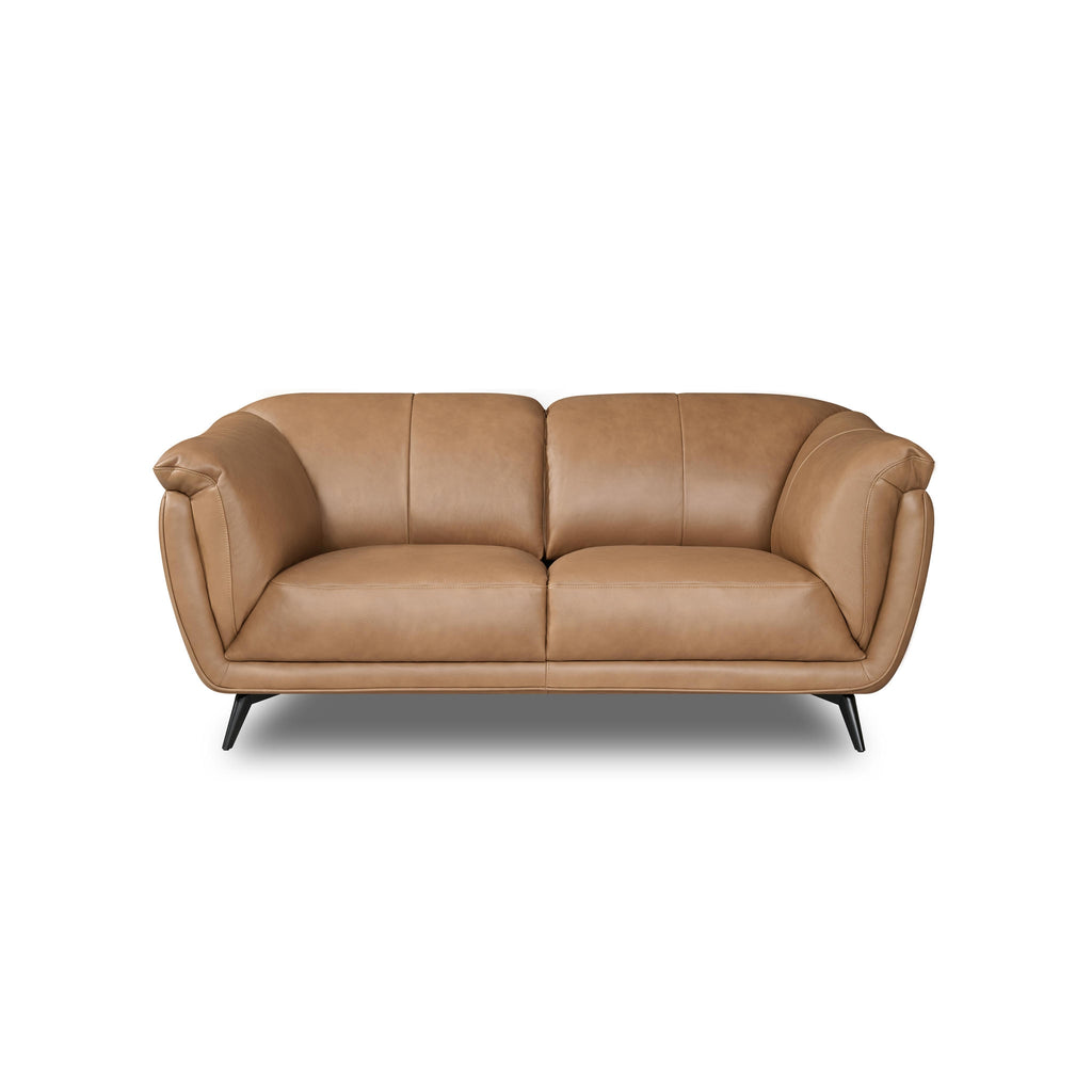 2-Sitzer Ledersofa - Echtleder Kamelbraun Parma - FURNHOUSE