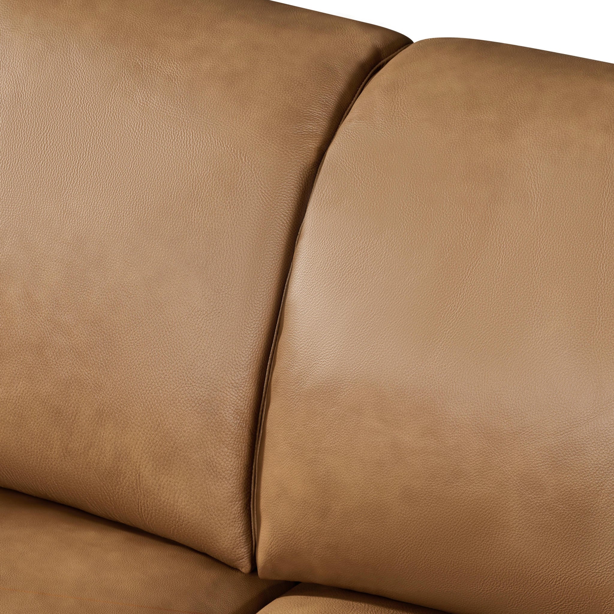 2-Sitzer Ledersofa - Echtleder Kamelbraun Parma - FURNHOUSE