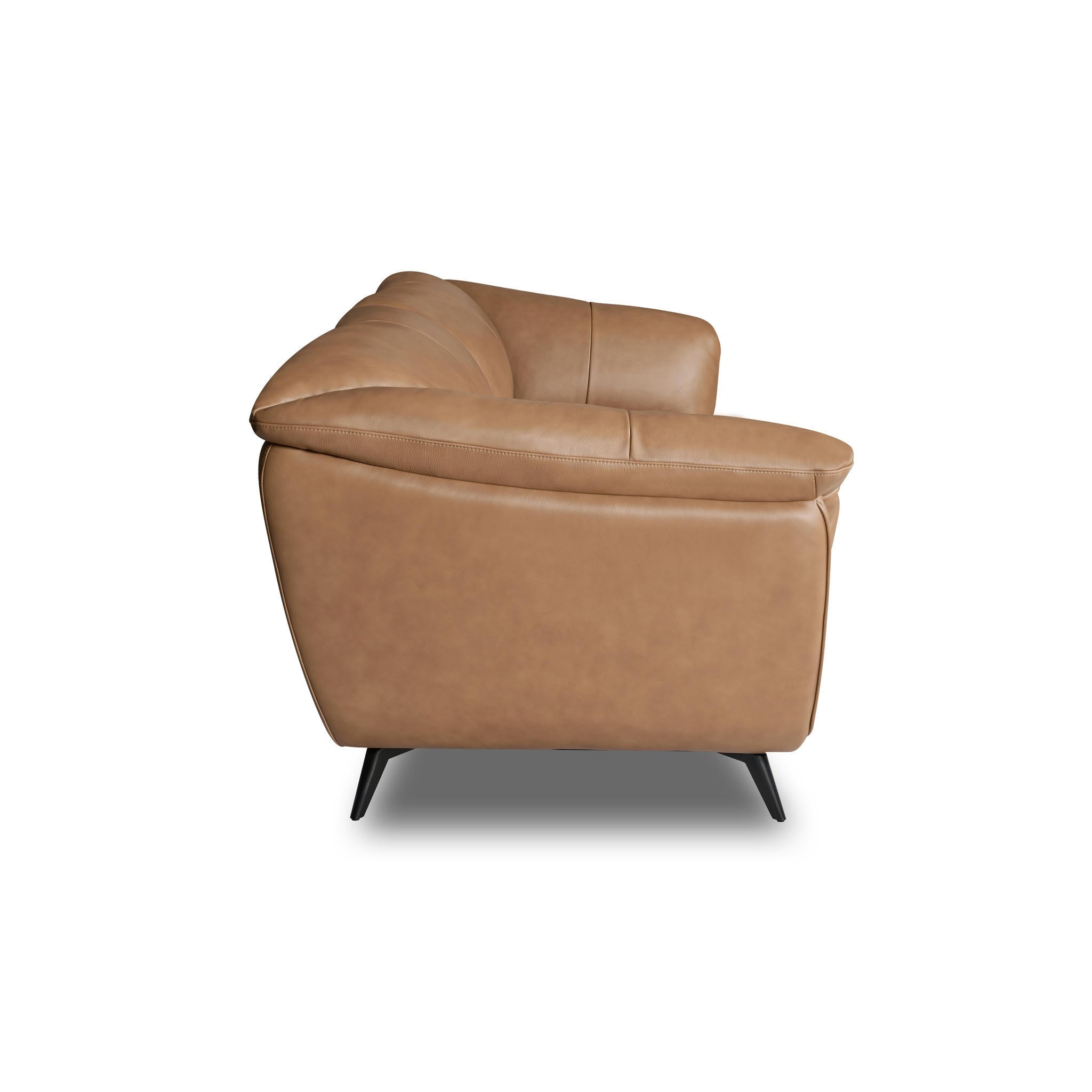 2-Sitzer Ledersofa - Echtleder Kamelbraun Parma - FURNHOUSE